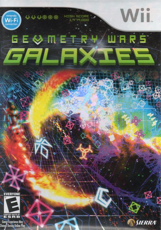 Geometry Wars: Galaxies box art for Wii